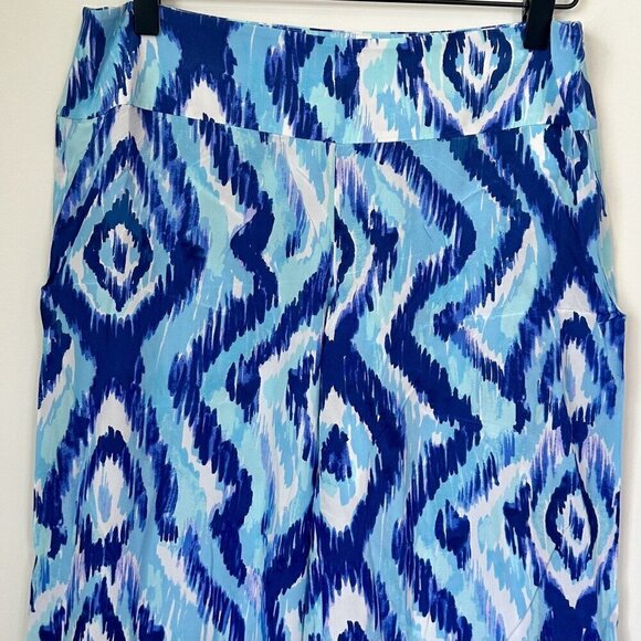 Lilly Pulitzer Blue Lolani 100% Silk Palazzo Pants - Size: 0 - Picture 3 of 8